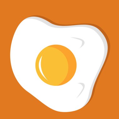 Sarı arka planda izole edilmiş yumurta.