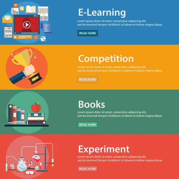 Ilustración vectorial Educación y Ciencia — Vector de stock