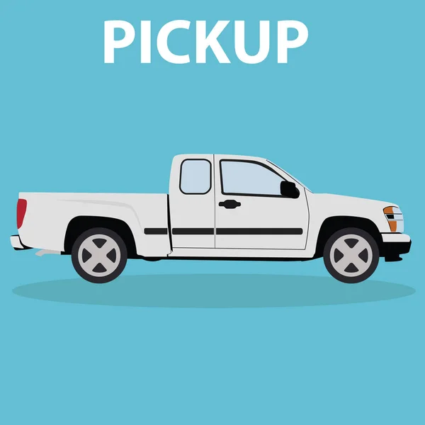 Bil Pickup fordonstransport — Stock vektor