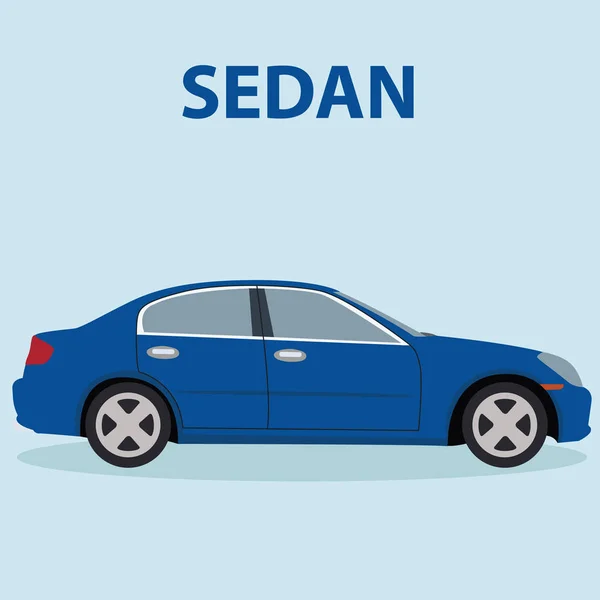 Sedan vehicle transport — Stock Vector