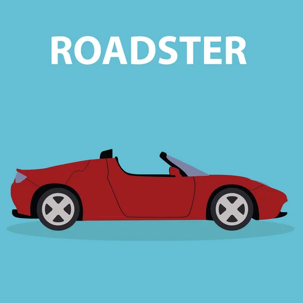 Roadster jármű szállítás — Stock Vector