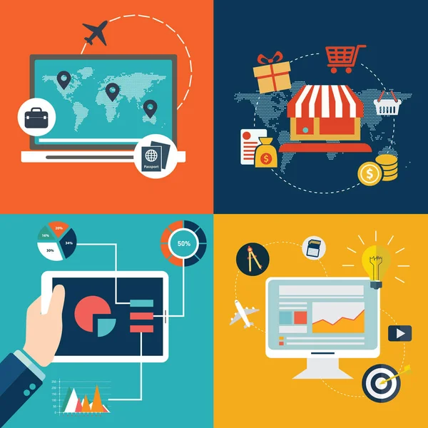 Düz tasarım simgeleri kümesi 