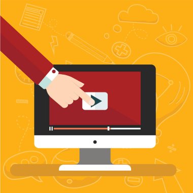 Video eğitimlerini simgesi kavramı