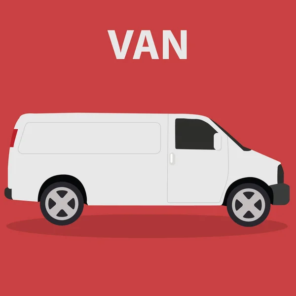 Van vehicle transport — Stok Vektör