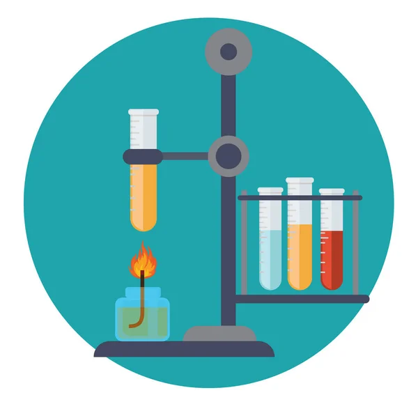 Science education research lab — Stock Vector