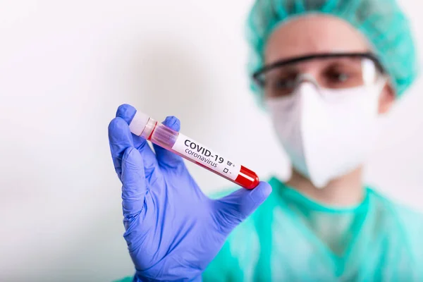 Коронавирус 2019 Ncov Blood Sample Новый Эпидемический Коронный Вирус Вспышка — стоковое фото
