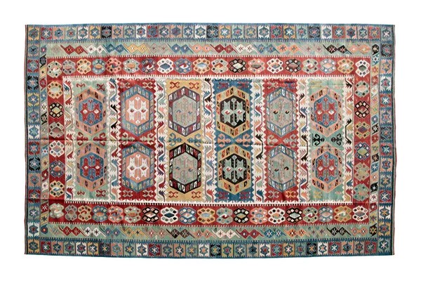 Antique and decorative rugs — Stock Photo, Image