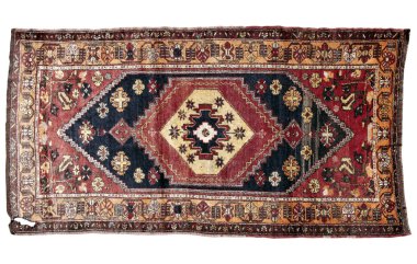 Dekoratif el yapımı yün halı 