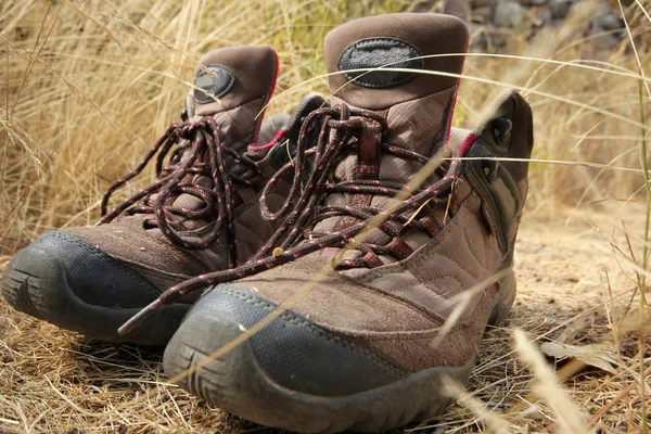 Walking shoes in the autumn season — Stock Photo, Image