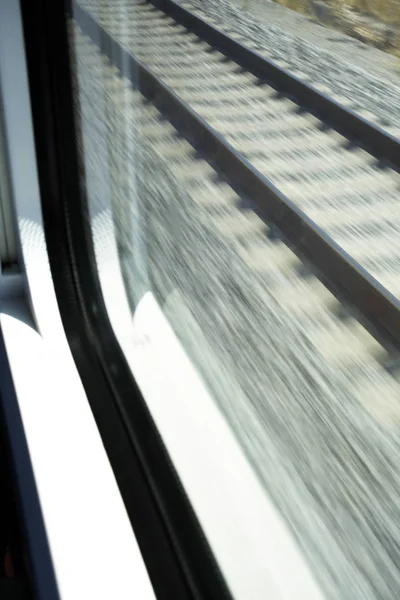 Abstract, Moving wazig railroad — Stockfoto