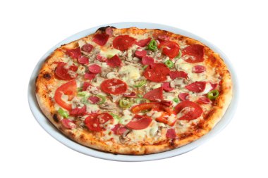 Salam ve karışık pizza 