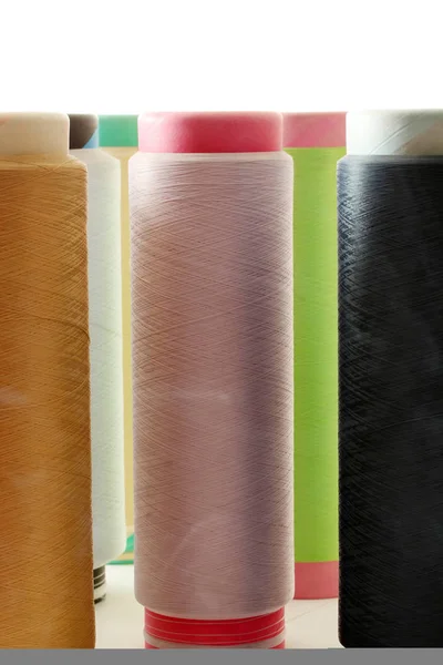 Color sewing threads background — Stock Photo, Image