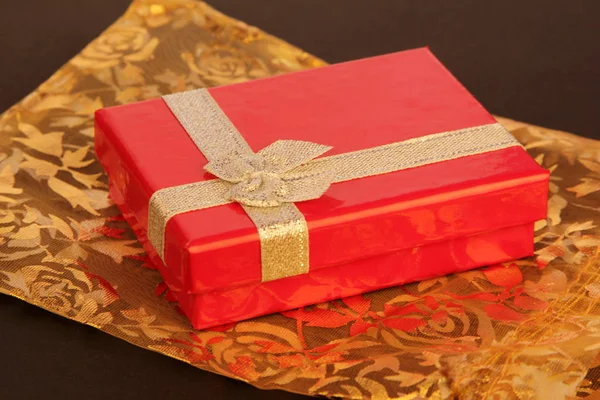 Ornate, Red Gift Box — Stock Photo, Image