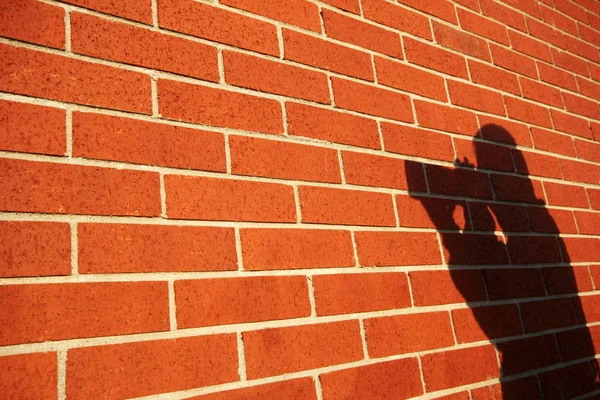 Reflecting shadow of the photographer's Wall — Stock Photo, Image