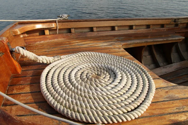 ヨットとロープの背景 — ストック写真