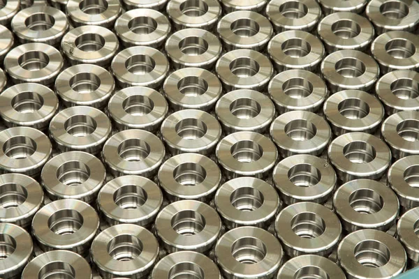 Newly manufactured bright cylinders — Stock Photo, Image