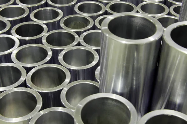 Tubi di acciaio di nuova fabbricazione — Foto Stock
