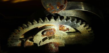 Rusty saat tekerlek arka plan