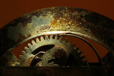 Rusty saat tekerlek arka plan