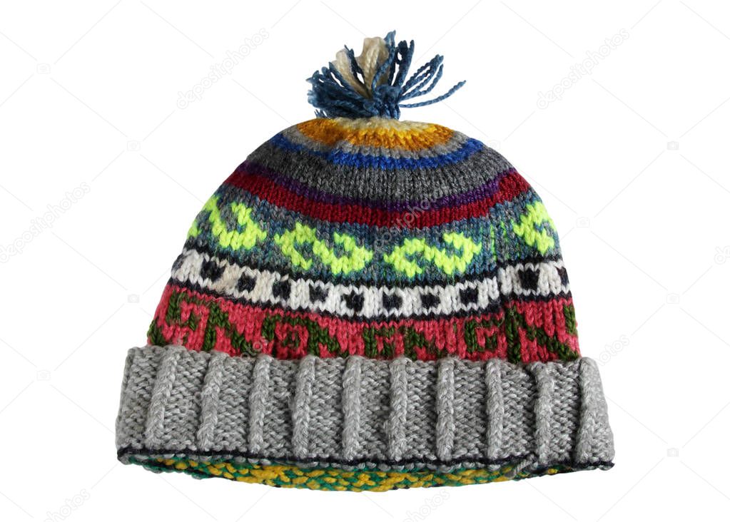 Winter, wool knitted hat            