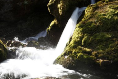 şelale üzerinde dağ dere 