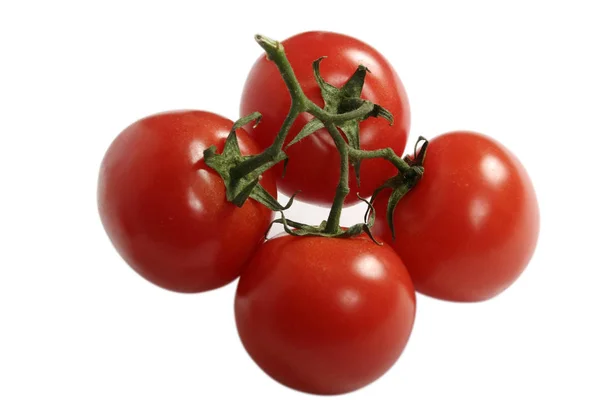 Frische Rote Tomaten Isoliert Auf Weißem Hintergrund — Stockfoto