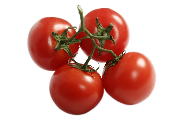 Frische Rote Tomaten Isoliert Auf Weißem Hintergrund — Stockfoto