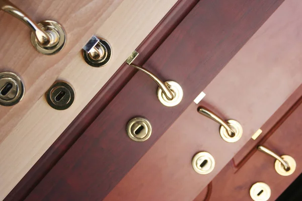 Porta di legno — Foto Stock