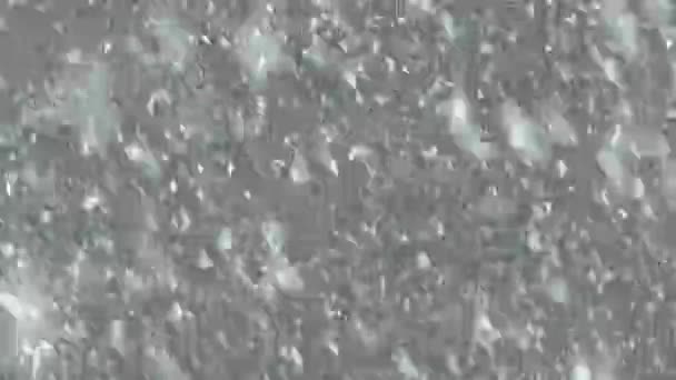 Fallande Snöflingor Abstrakt Bakgrund Struktur — Stockvideo