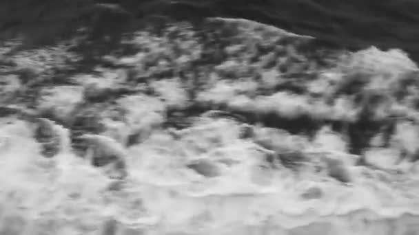 Acqua Mare Durante Movimento Della Nave — Video Stock