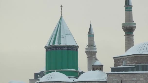 Μουσείο Mevlana Στην Konya Τουρκία — Αρχείο Βίντεο