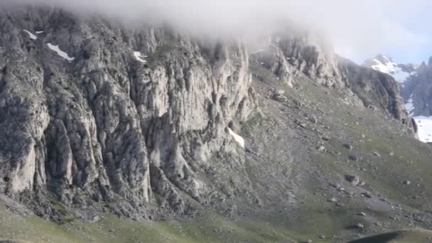 Brouillard Neigeux Montagnes Rocheuses — Video