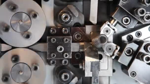 Πηνίο Ελατηρίου Μηχανή Κατασκευής Χρονικό Σφάλμα — Αρχείο Βίντεο