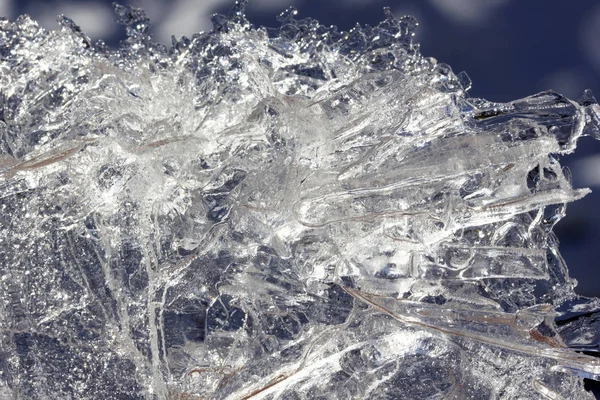 冰冷的水 冬季背景 — 图库照片