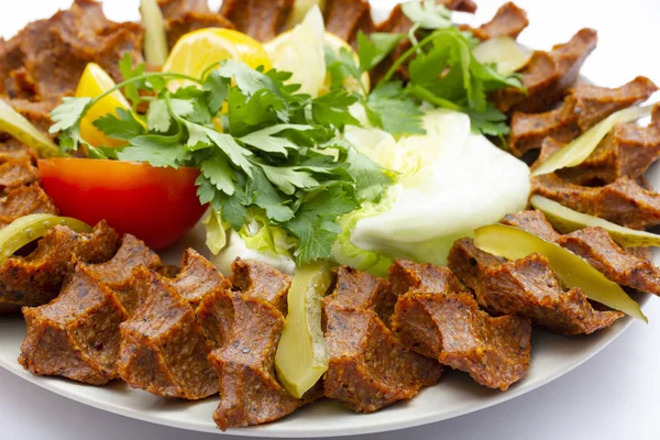 Raw Kofta Cig Kofte Turkish Food — 스톡 사진