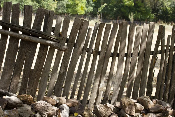 Wood Garden Fence Trees — Stock Photo, Image