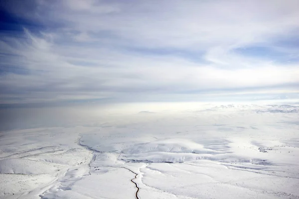 Montañas Cubiertas Nieve Hermoso Paisaje Invierno — Foto de Stock