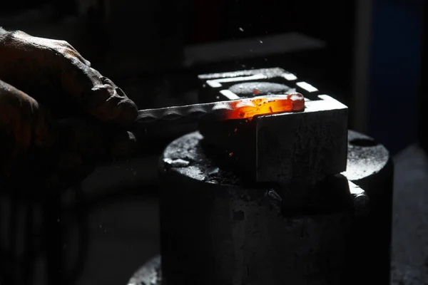 metals processed in a blacksmith shop