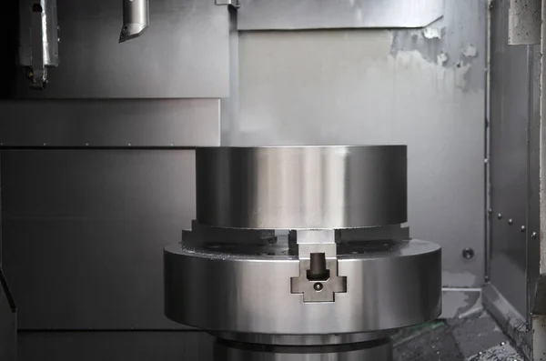 Cnc Makine Matkabı Metal Çalışan Cnc Değirmen Makinesi — Stok fotoğraf