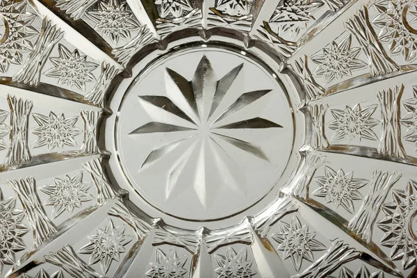 Kristallen Schaal Decoratieve Huis Keukengerei — Stockfoto