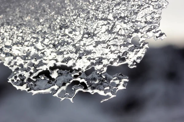 Melting Ice Floe Abstract Texture Background — Stock Photo, Image