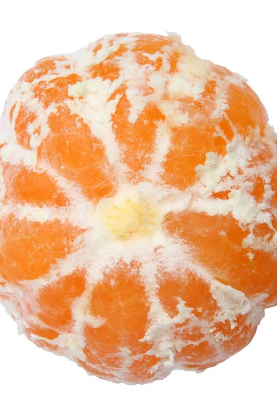 Peeled Fresh Ripe Tangerine Fruit — Stock Photo, Image