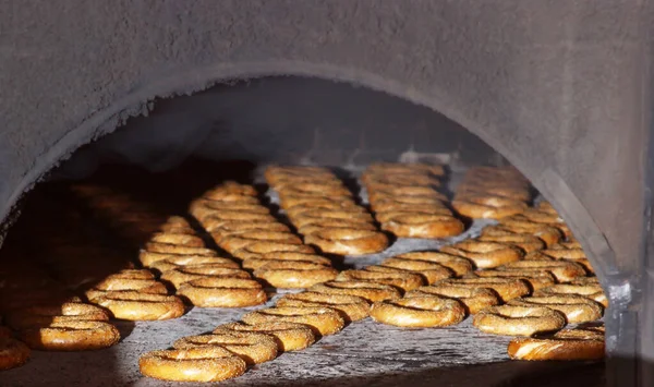 Crujiente Bagel Turco Sésamo Simit — Foto de Stock