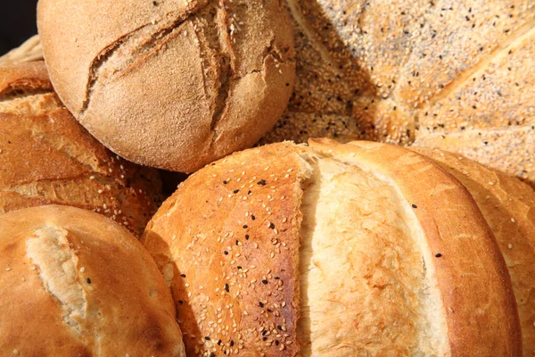 Печёный Хлеб Дровяном Огне — стоковое фото