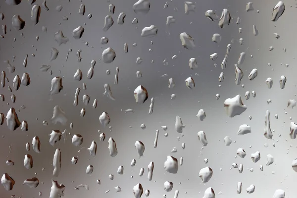 Gotas Lluvia Sobre Fondo Abstracto Textura Vidrio — Foto de Stock