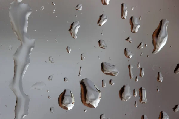Krople Deszczu Szkle Tekstura Abstrakcyjne Tło — Zdjęcie stockowe