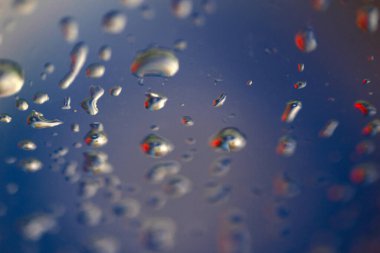 Cam dokusundaki yağmur damlaları soyut arkaplan