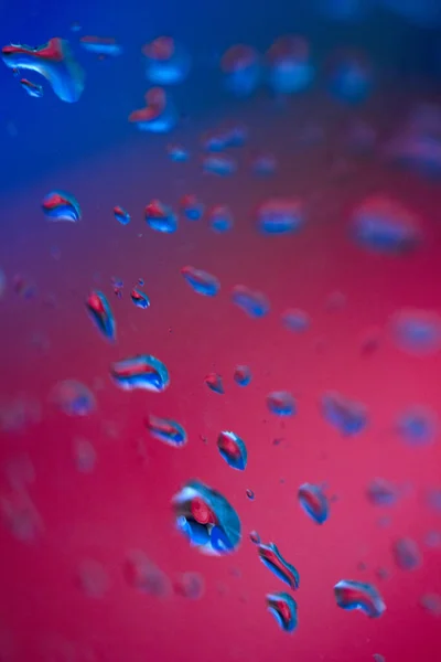 Капли Дождя Фоне Абстрактной Текстуры Стекла — стоковое фото