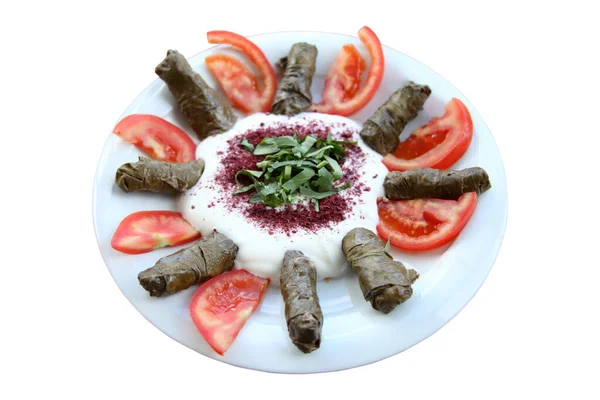Фаршированные Виноградные Листья Турецкая Кухня — стоковое фото