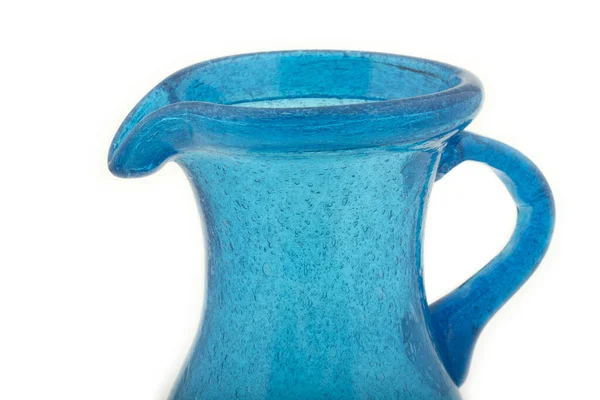 装饰用的蓝色玻璃瓶 — 图库照片